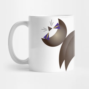 Abstract Cat Design Mug